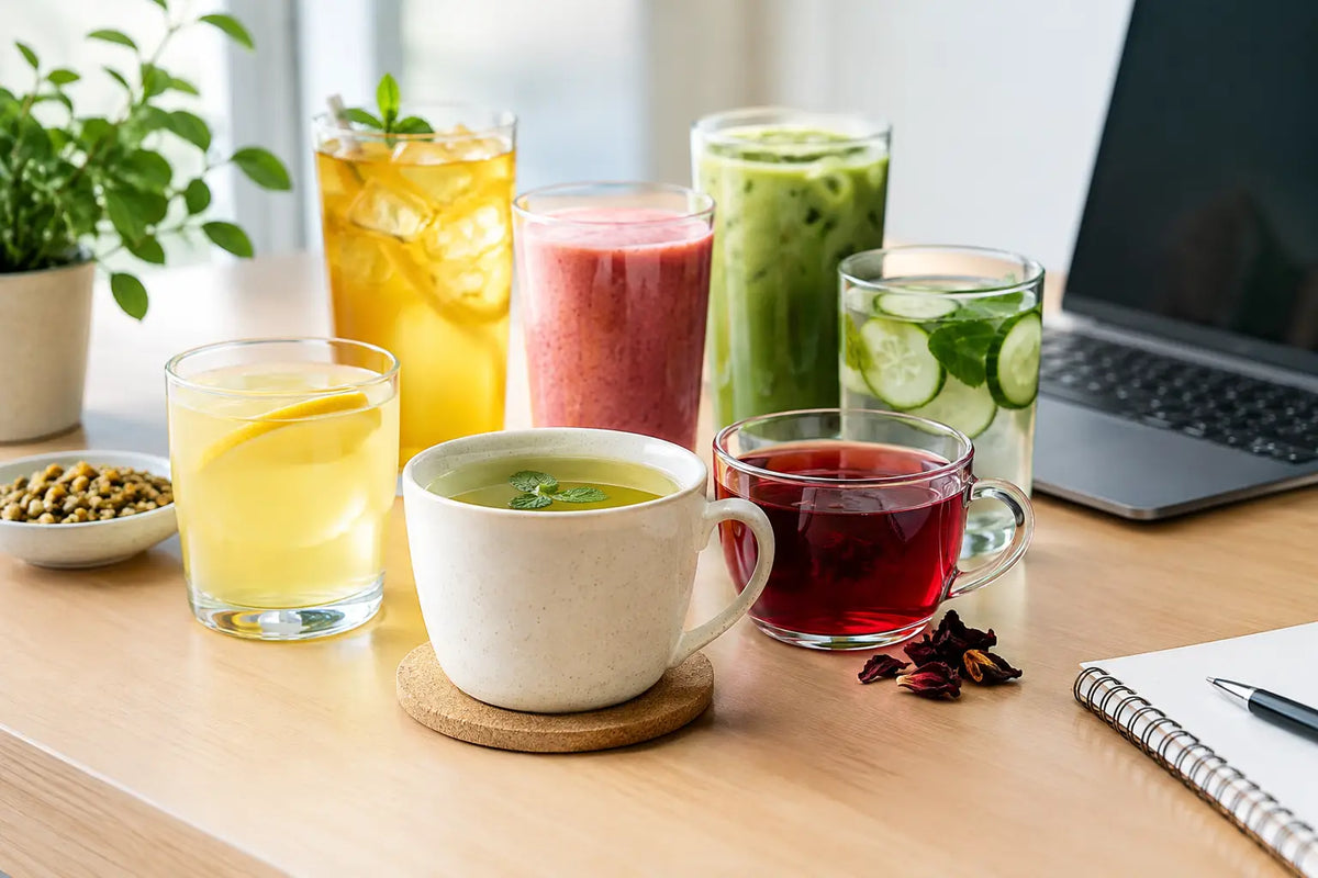 12 Best Caffeine Free Desk Drinks for Steady Focus