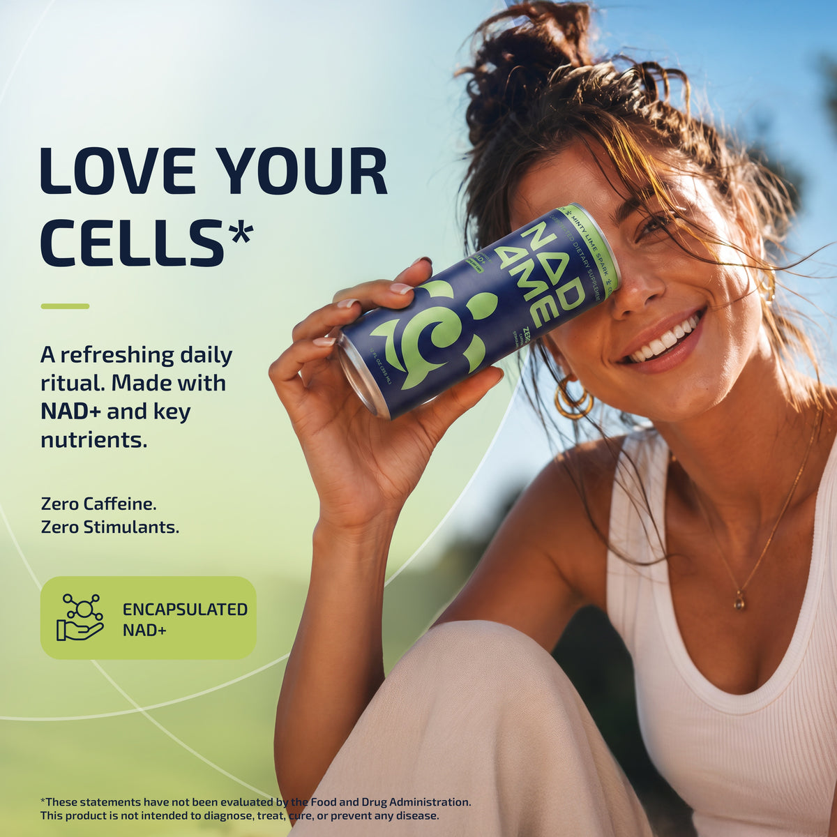 NAD4Me Love Your Cells Minty Lime hero