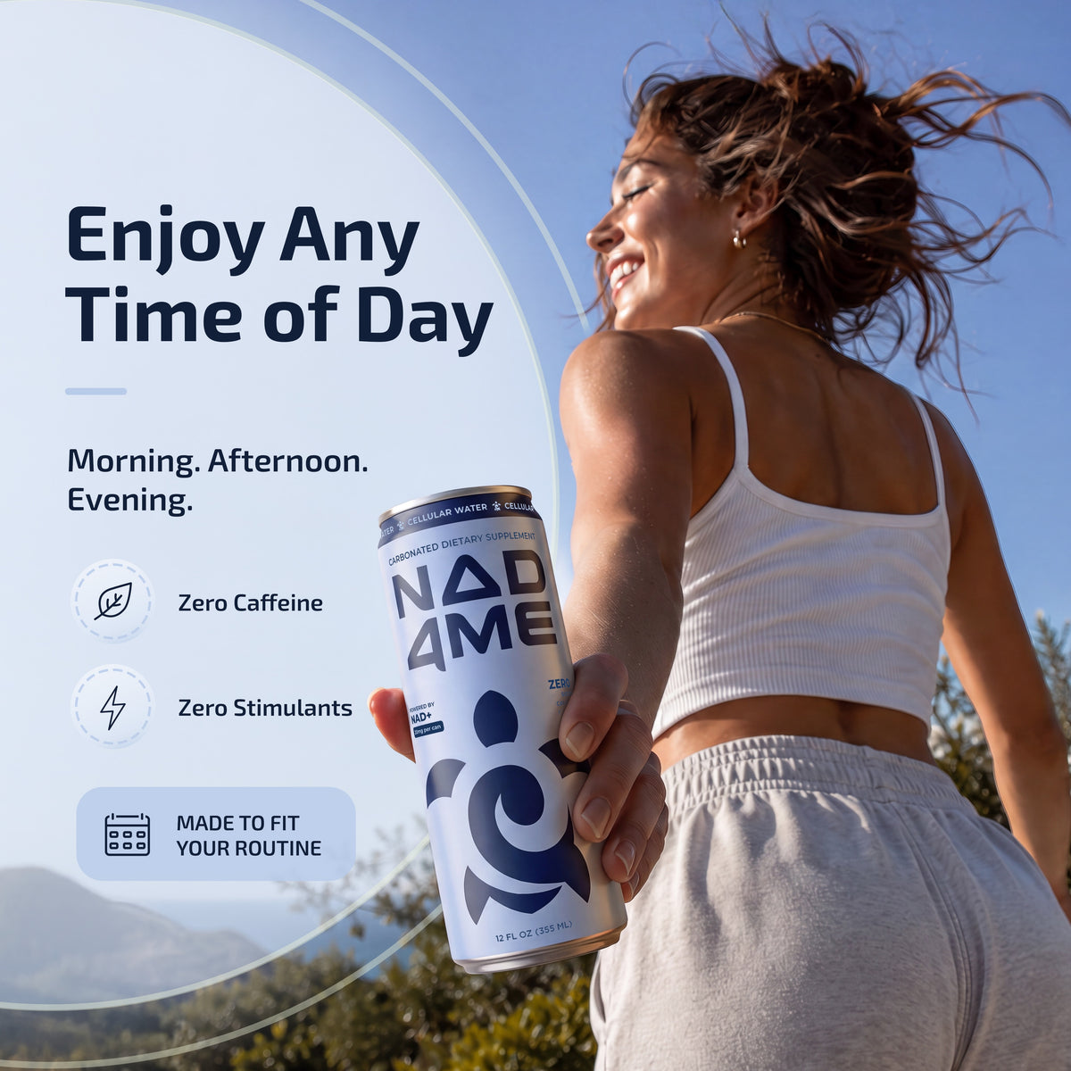 NAD4Me Cellular Water Any Time of Day