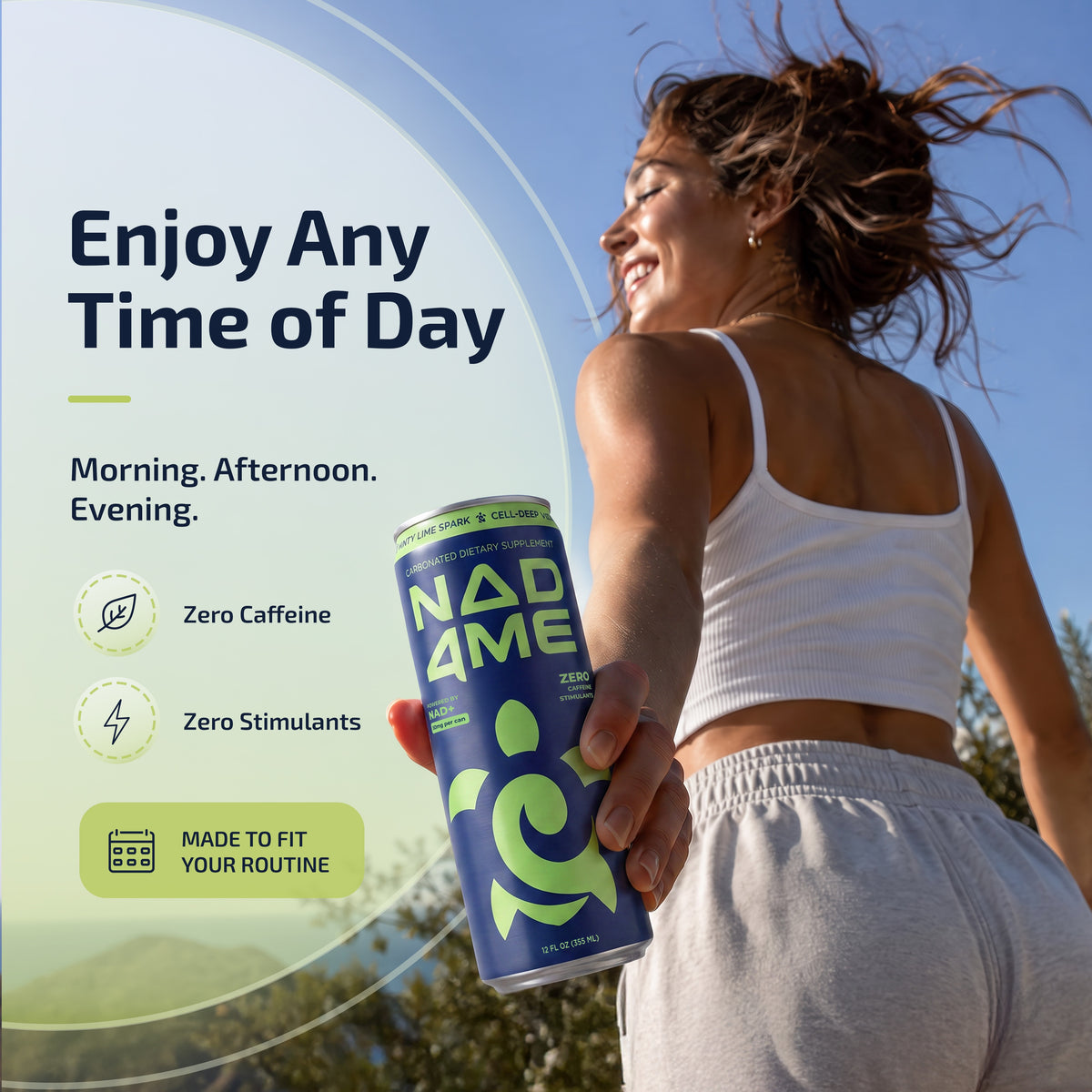 NAD4Me Minty Lime Spark Any time of day