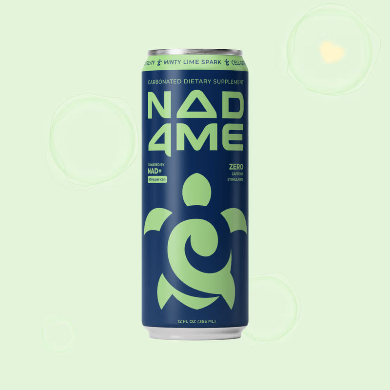 NAD4Me Minty Lime Spark caffeine-free NAD+ drink