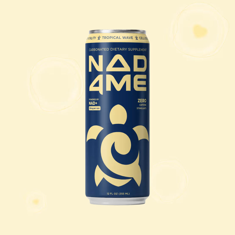 NAD4Me Tropical Wave caffeine-free NAD+ drink