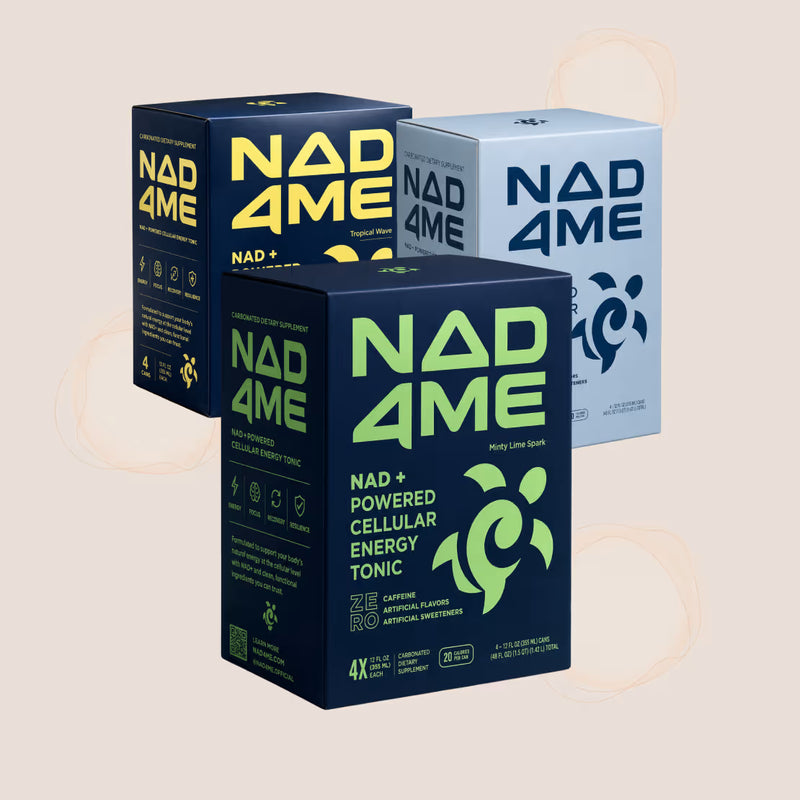 NAD4Me Variety Pack caffeine-free NAD+ drinks